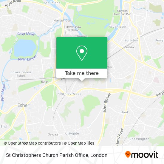 St Christophers Church Parish Office map