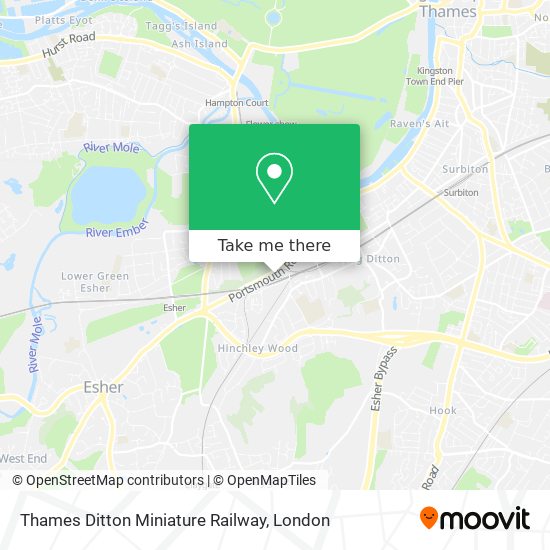Thames Ditton Miniature Railway map