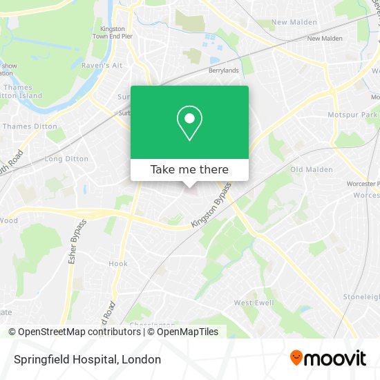 Springfield Hospital map