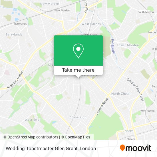 Wedding Toastmaster Glen Grant map