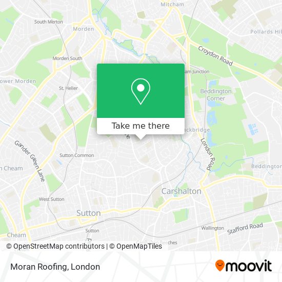 Moran Roofing map