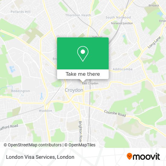 London Visa Services map