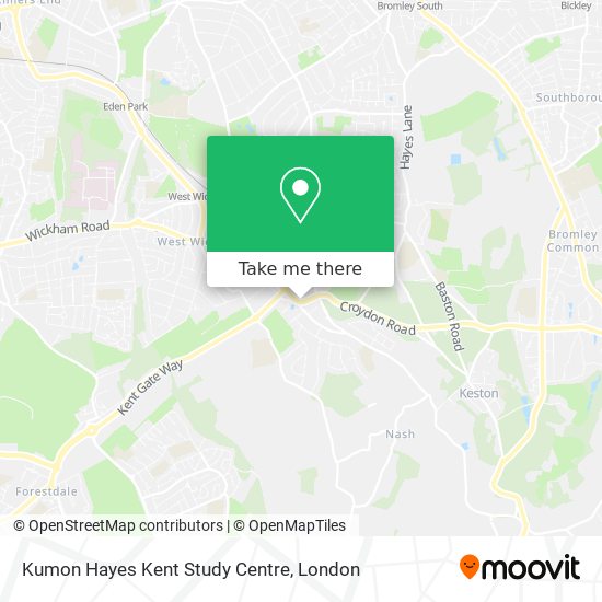 Kumon Hayes Kent Study Centre map