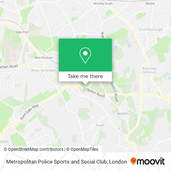 Metropolitan Police Sports and Social Club map