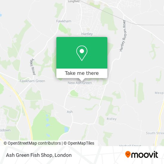 Ash Green Fish Shop map