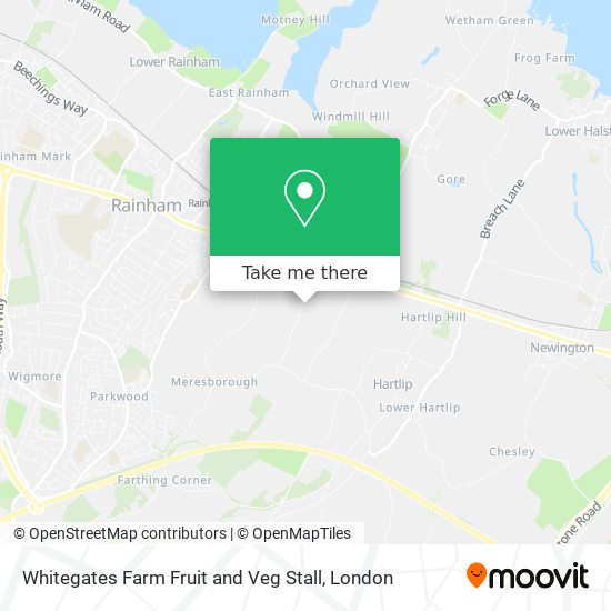 Whitegates Farm Fruit and Veg Stall map