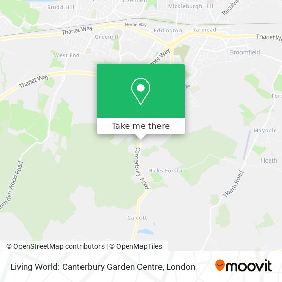 Living World: Canterbury Garden Centre map