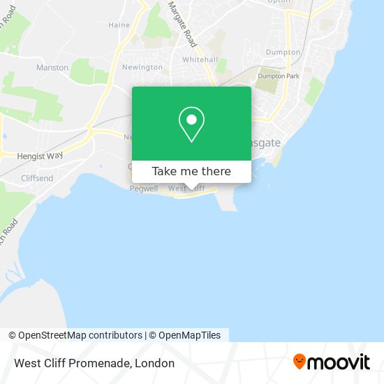 West Cliff Promenade map