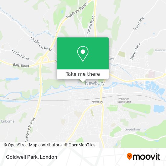 Goldwell Park map