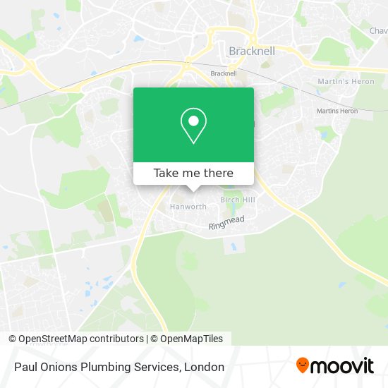 Paul Onions Plumbing Services map