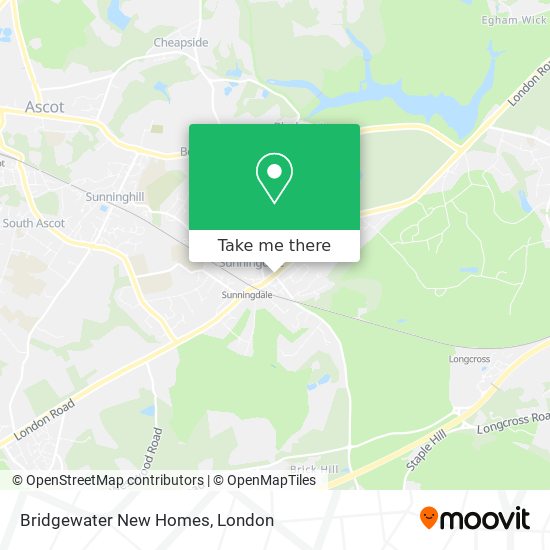Bridgewater New Homes map