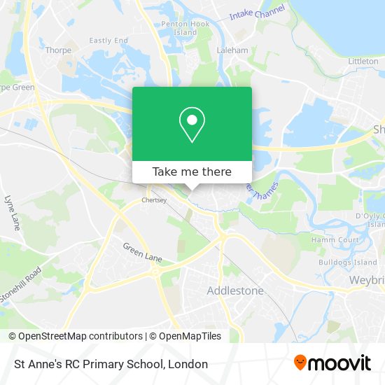 St Anne's RC Primary School map