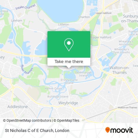 St Nicholas C of E Church map