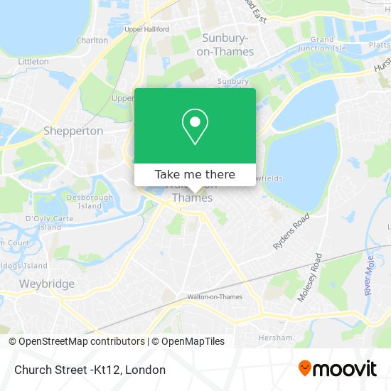 Church Street -Kt12 map