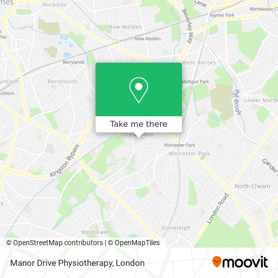 Manor Drive Physiotherapy map