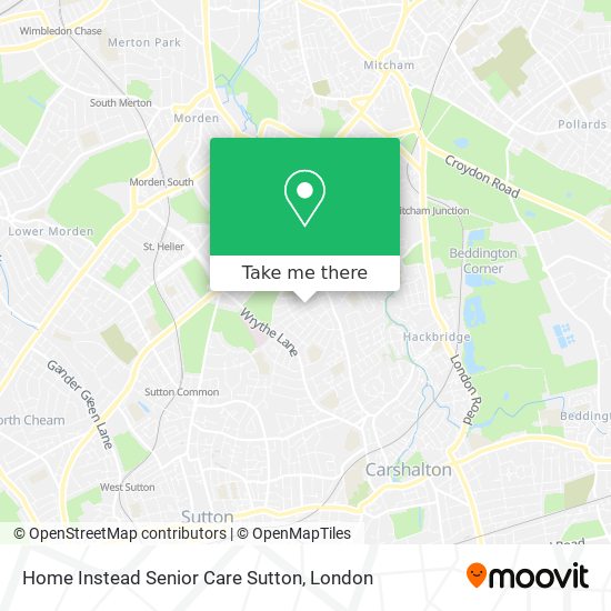 Home Instead Senior Care Sutton map