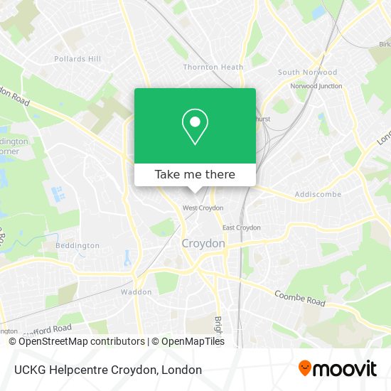 UCKG Helpcentre Croydon map