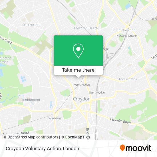 Croydon Voluntary Action map