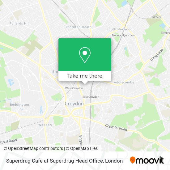 Superdrug Cafe at Superdrug Head Office map