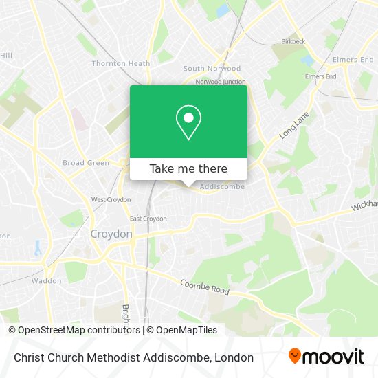 Christ Church Methodist Addiscombe map