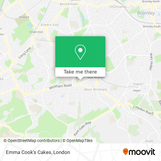 Emma Cook's Cakes map