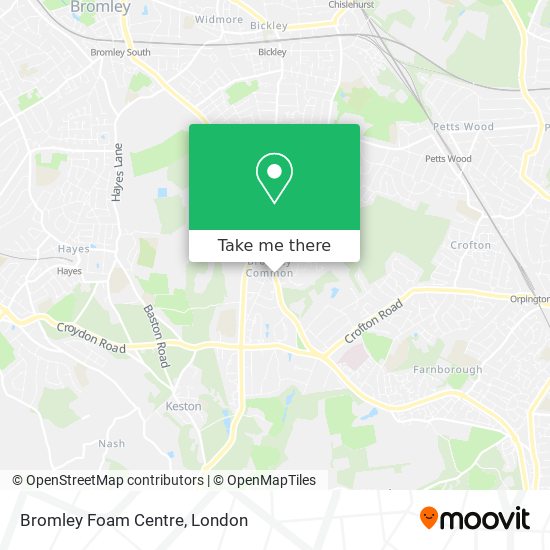 Bromley Foam Centre map