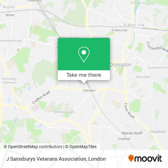 J Sainsburys Veterans Association map