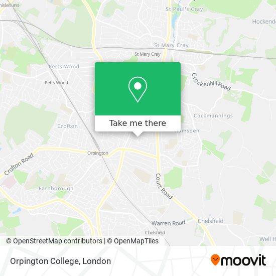 Orpington College map