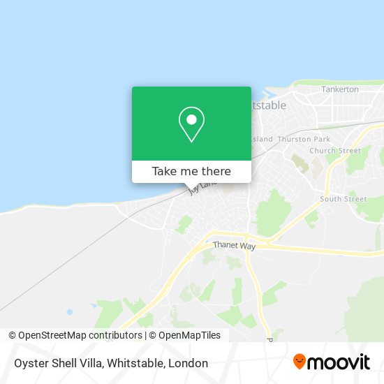 Oyster Shell Villa, Whitstable map