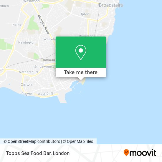 Topps Sea Food Bar map