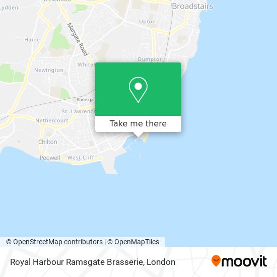 Royal Harbour Ramsgate Brasserie map