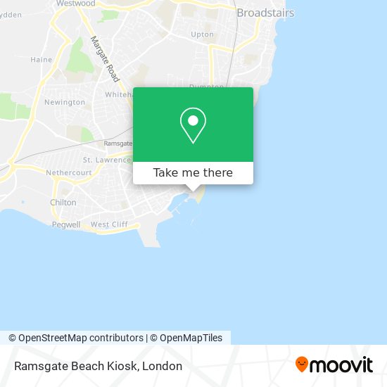 Ramsgate Beach Kiosk map