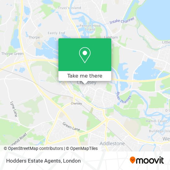 Hodders Estate Agents map