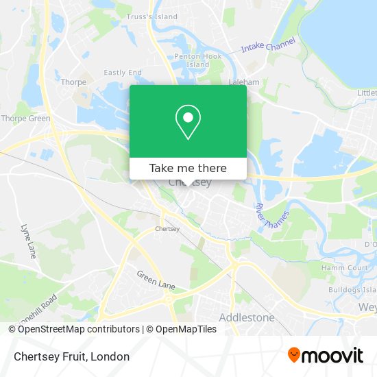 Chertsey Fruit map