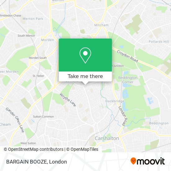 BARGAIN BOOZE map