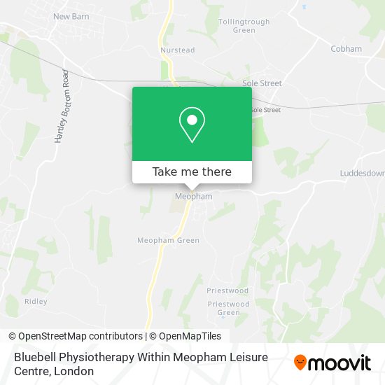 Bluebell Physiotherapy Within Meopham Leisure Centre map