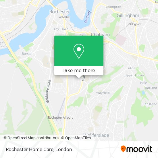 Rochester Home Care map