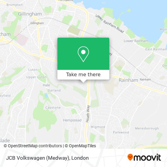 JCB Volkswagen (Medway) map