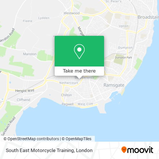 South East Motorcycle Training map