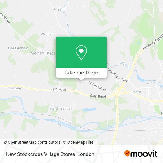 New Stockcross Village Stores map