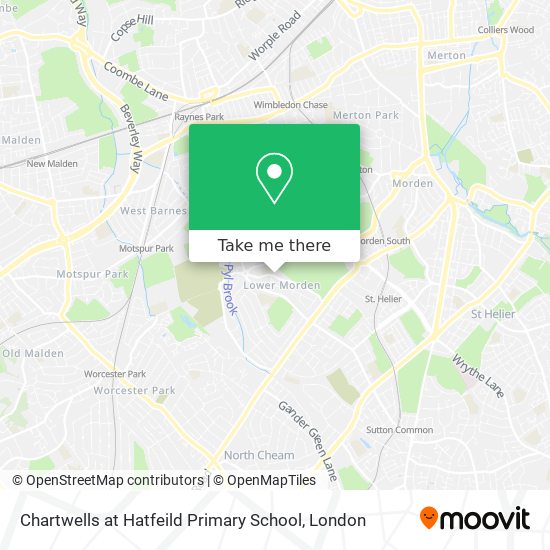 Chartwells at Hatfeild Primary School map