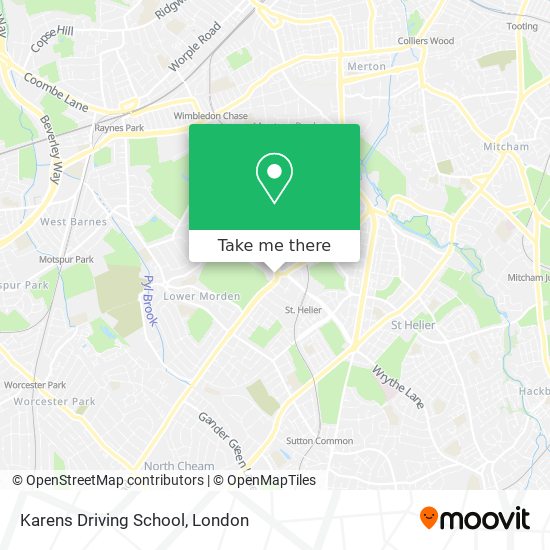 Karens Driving School map