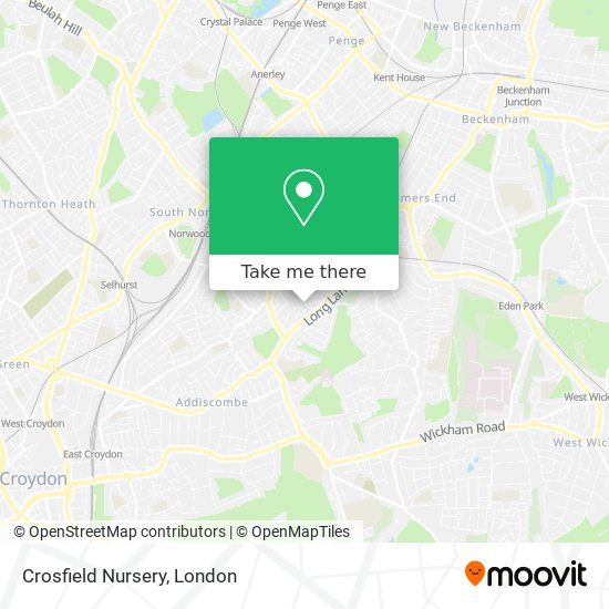 Crosfield Nursery map