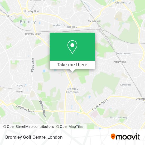 Bromley Golf Centre map