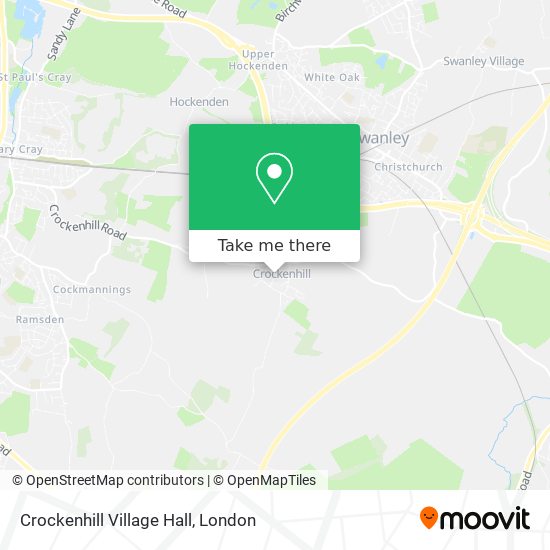 Crockenhill Village Hall map