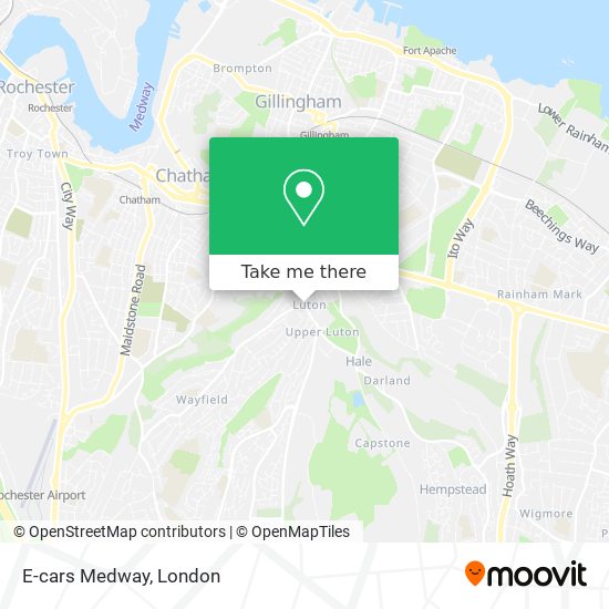 E-cars Medway map