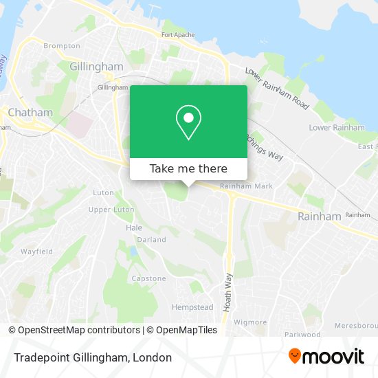 Tradepoint Gillingham map
