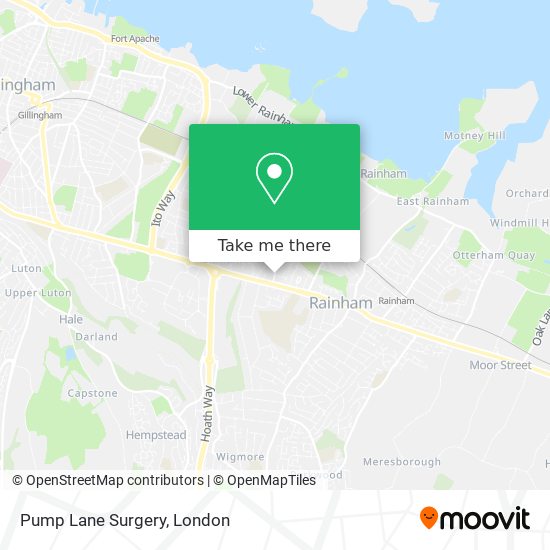 Pump Lane Surgery map