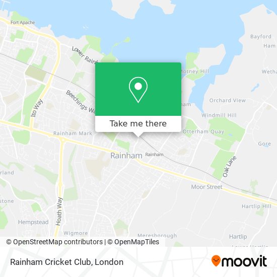 Rainham Cricket Club map