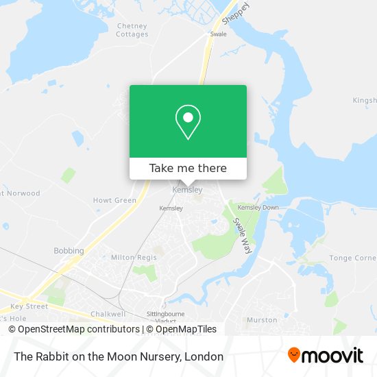 The Rabbit on the Moon Nursery map